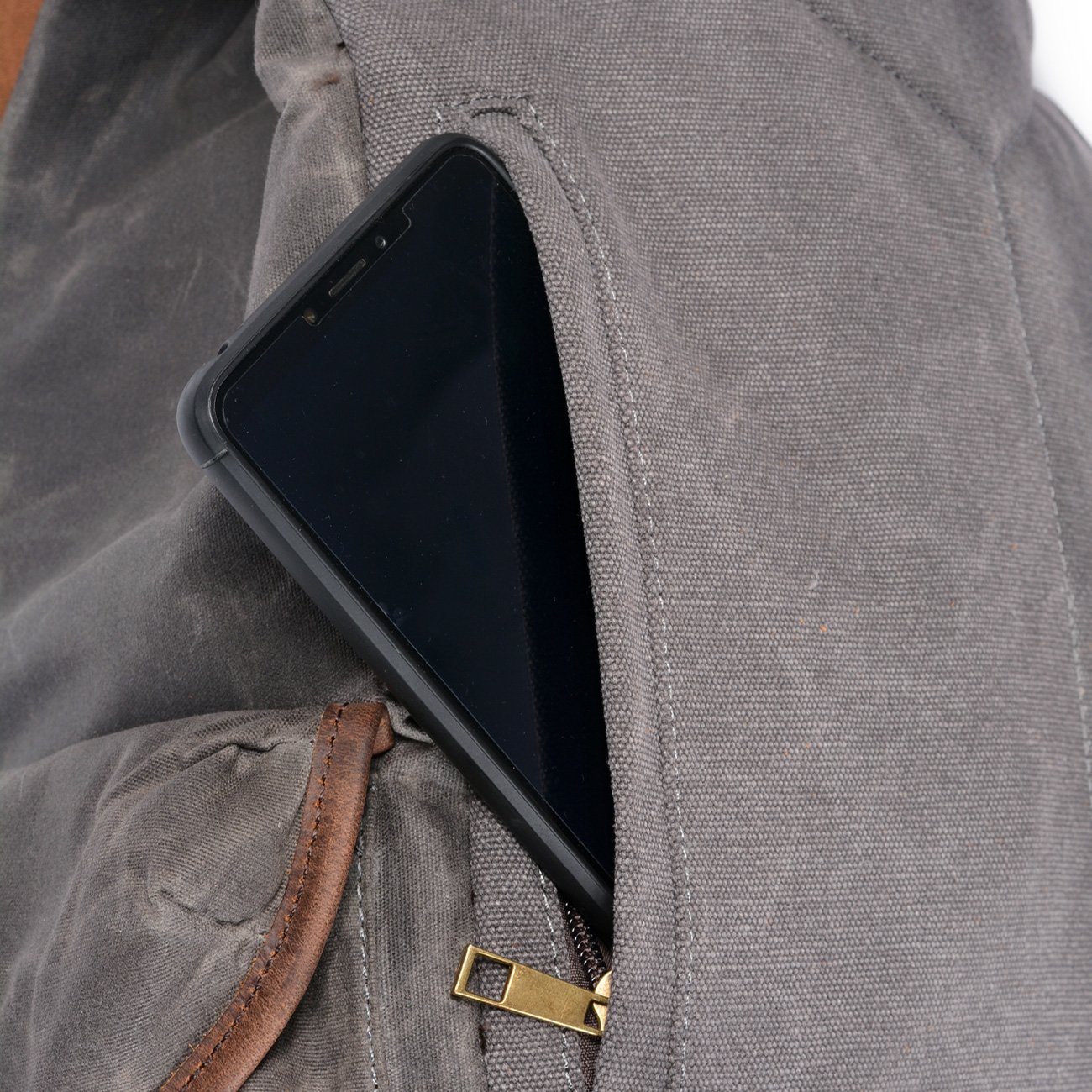 Vintage Rucksack Herren aus Canvas & Leder – Retro & Robust