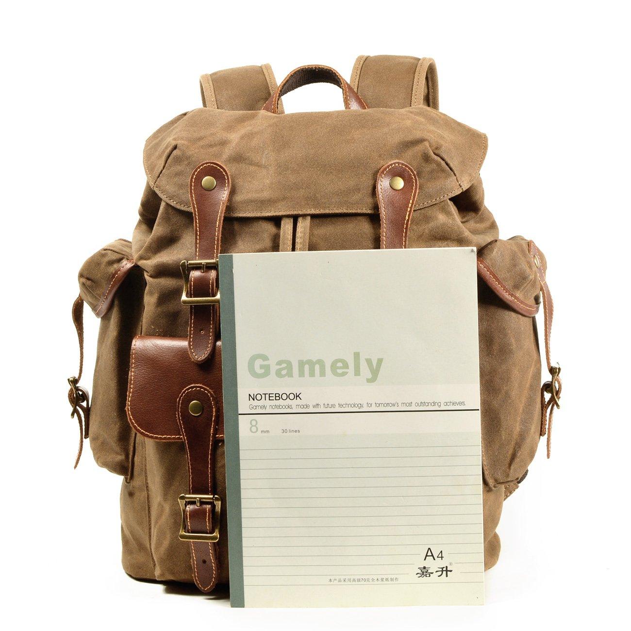 Vintage Canvas Rucksack für Damen & Herren – 30L Wanderrucksack