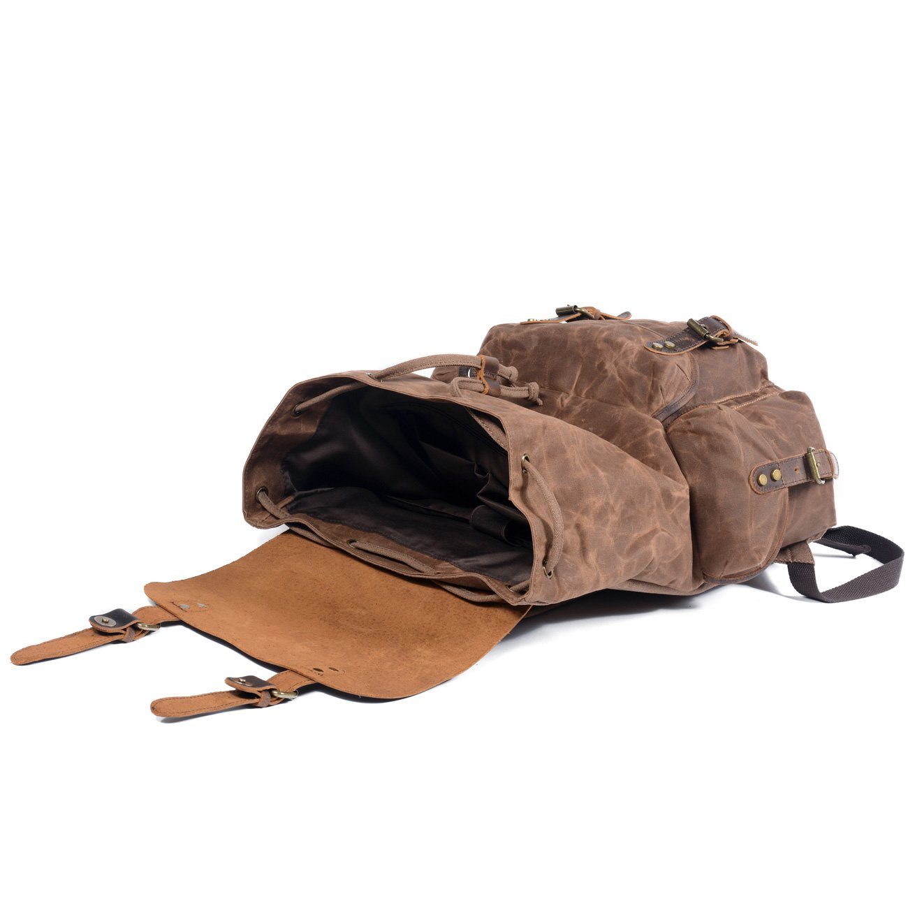 Vintage Rucksack Herren aus Canvas & Leder – Retro & Robust