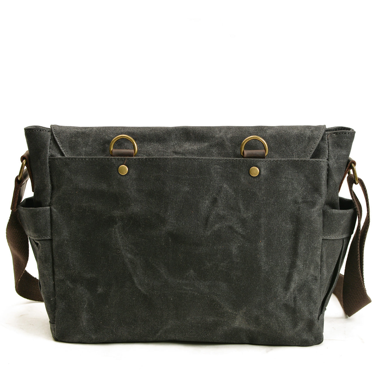 Umhängetasche Herren – Vintage Canvas Tasche mit Lederdetails