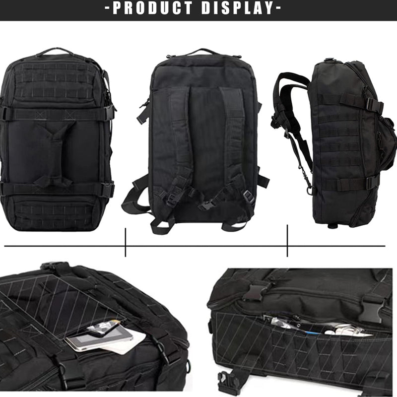 Robuste Reisetasche 3-in-1 mit MOLLE-System für Outdoor & Sport