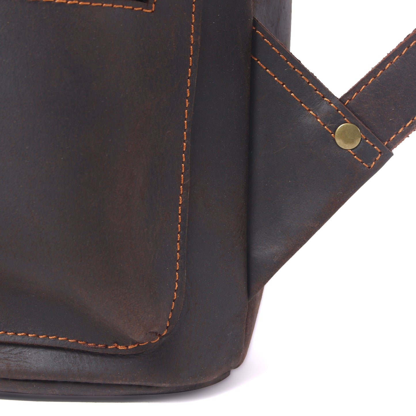 Leder Turnbeutel Rucksack 14L Darven – Vintage Backpack aus Echtleder