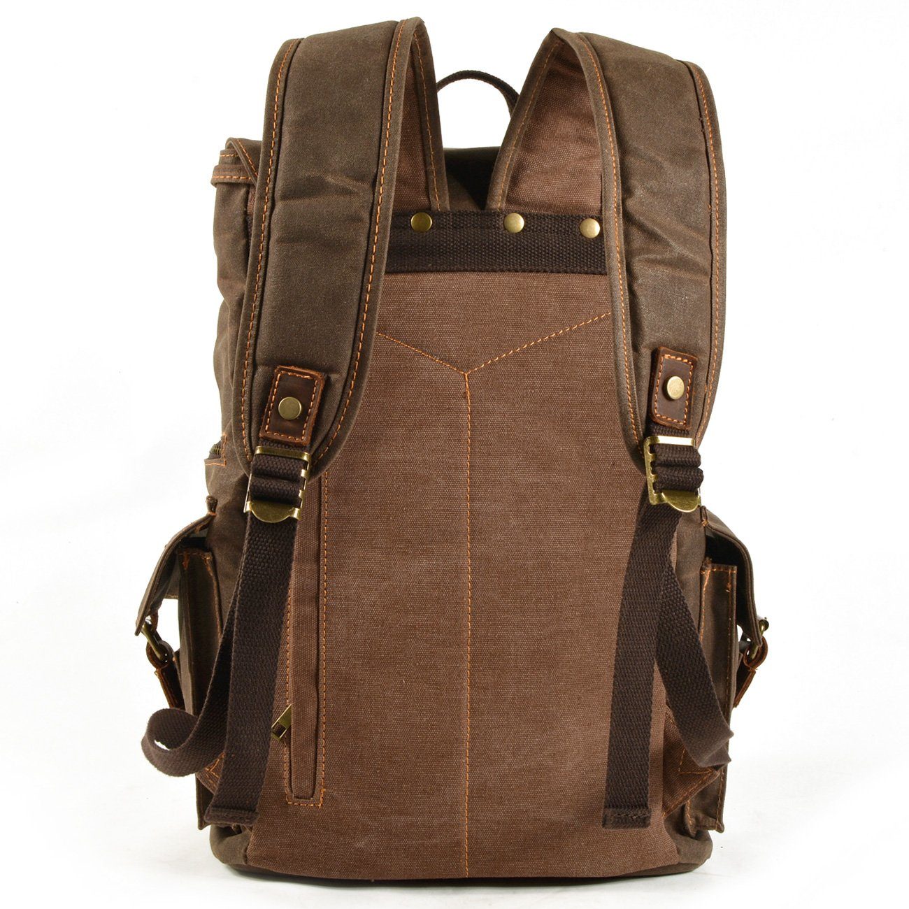 Canvas Tasche – Vintage Rucksack mit Laptopfach & Kordelzug