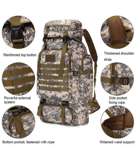 Rucksack 80 Liter – robust, wasserbeständig & ergonomisch