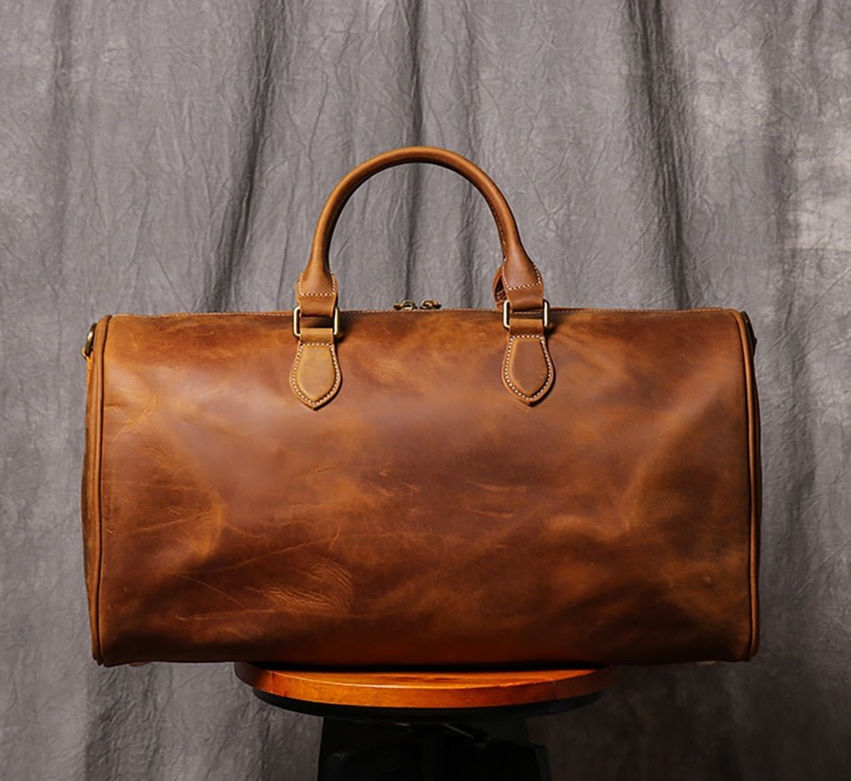 Weekender Leder Herren – Vintage Reisetasche aus Rindsleder