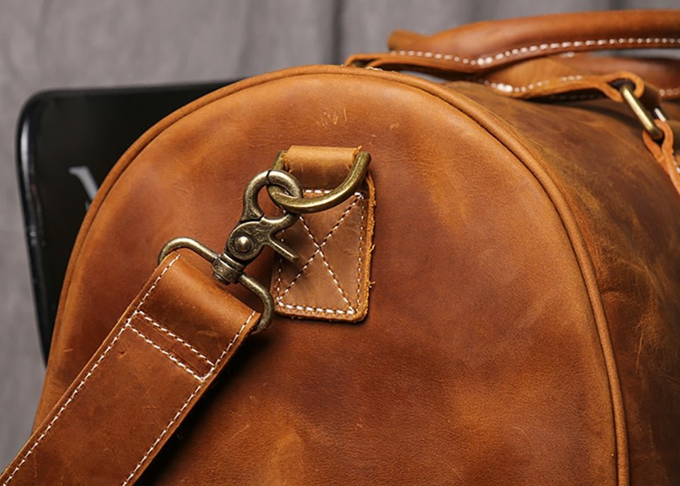 Weekender Leder Herren – Vintage Reisetasche aus Rindsleder