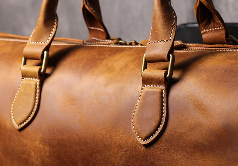 Weekender Leder Herren – Vintage Reisetasche aus Rindsleder