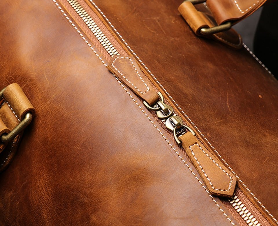 Weekender Leder Herren – Vintage Reisetasche aus Rindsleder