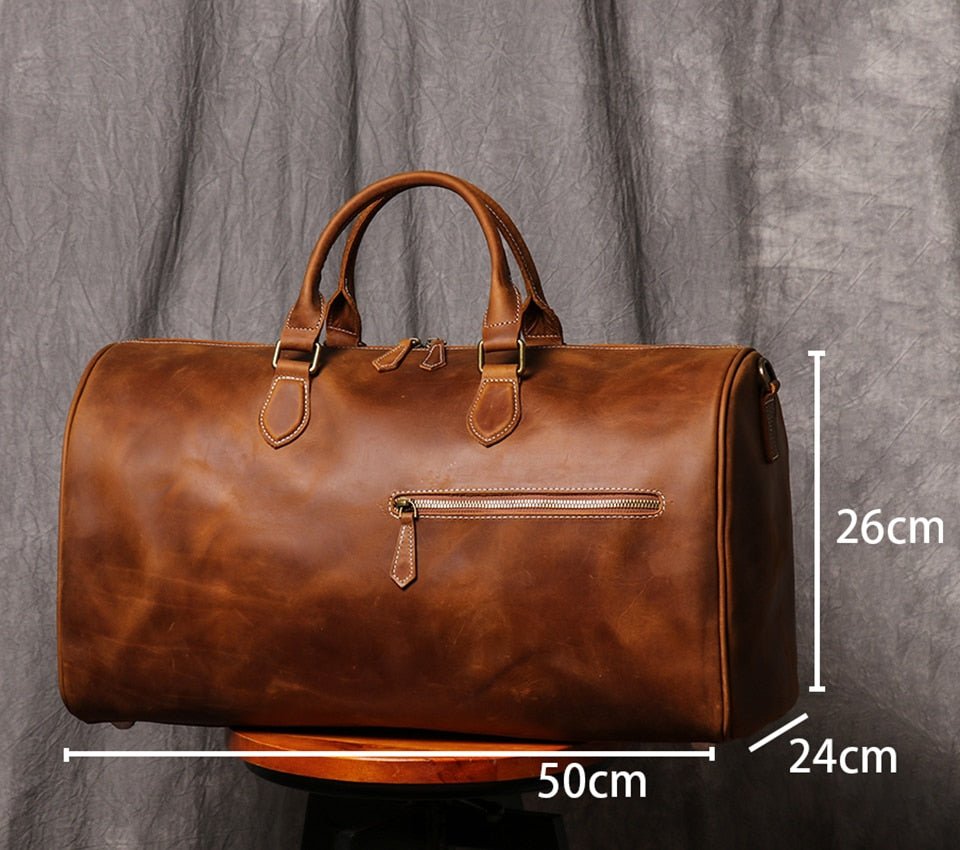 Weekender Leder Herren – Vintage Reisetasche aus Rindsleder