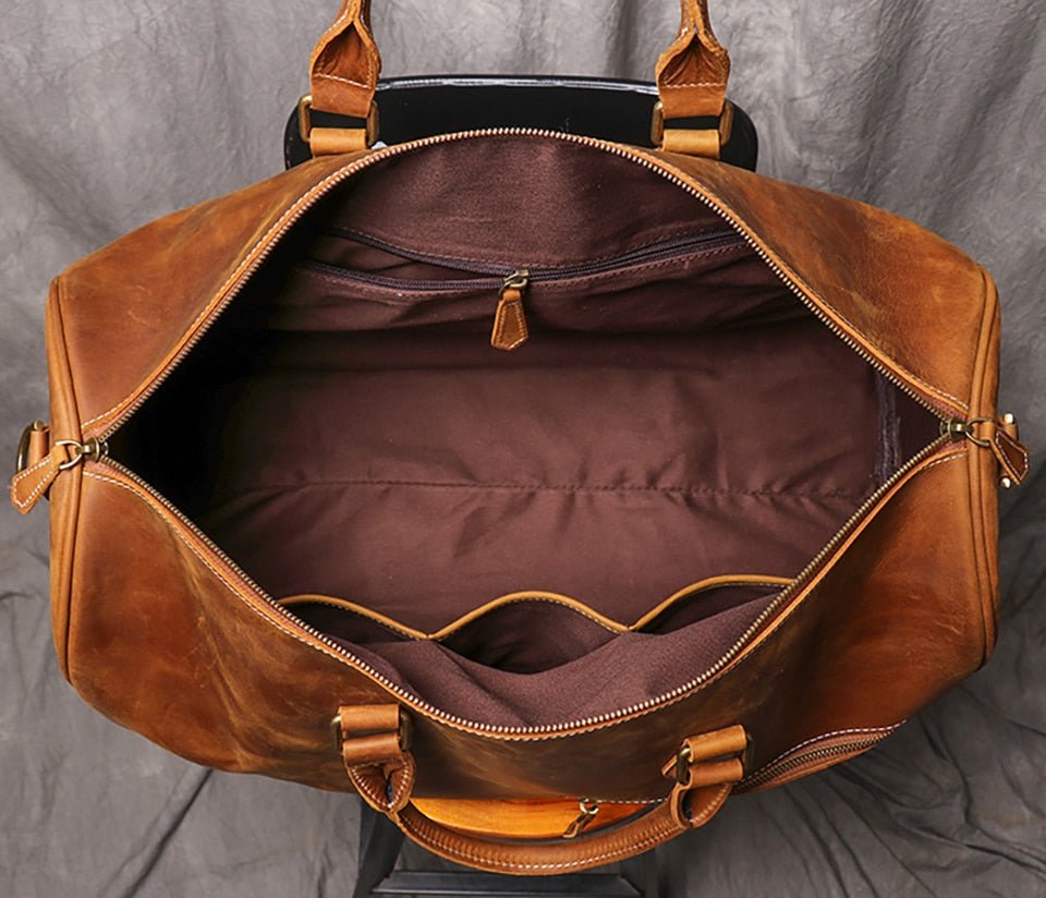 Weekender Leder Herren – Vintage Reisetasche aus Rindsleder