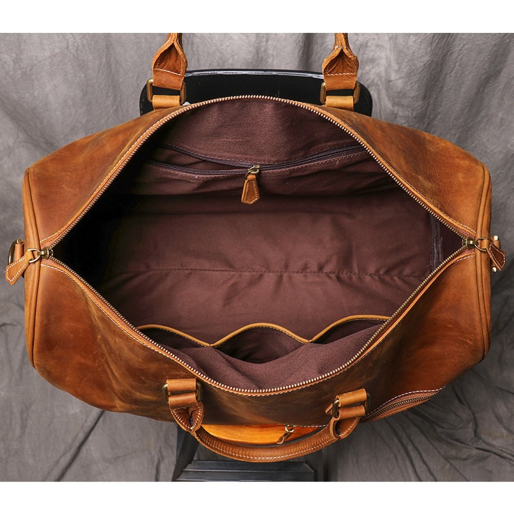 Weekender Leder Herren – Vintage Reisetasche aus Rindsleder