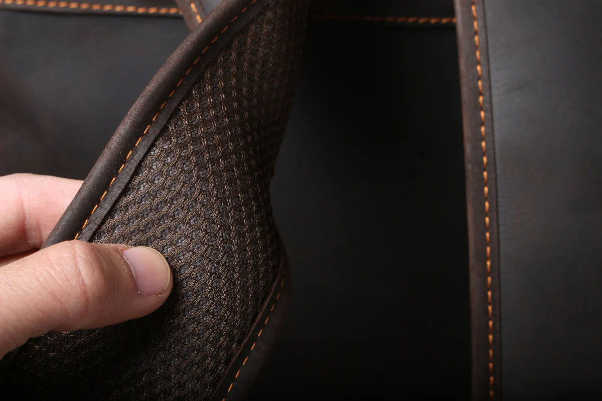 Leder-Laptop-Rucksack im Vintage-Stil – Robust & Elegant