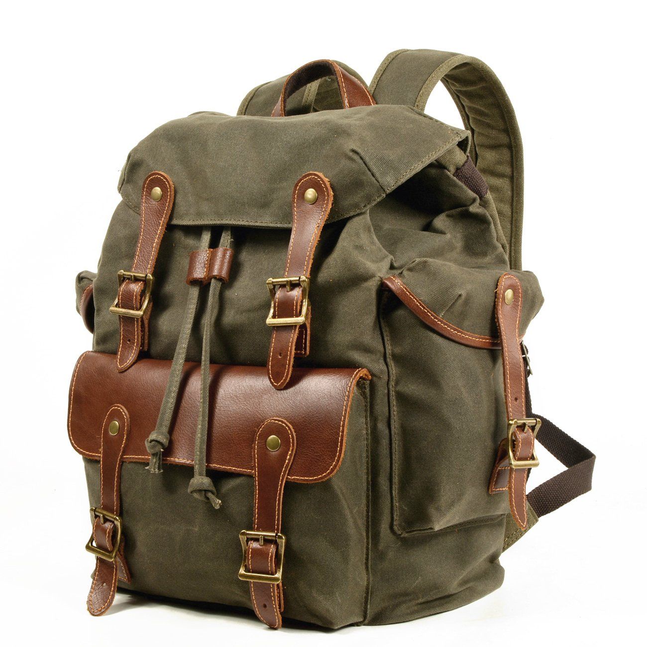 Vintage Canvas Rucksack für Damen & Herren – 30L Wanderrucksack