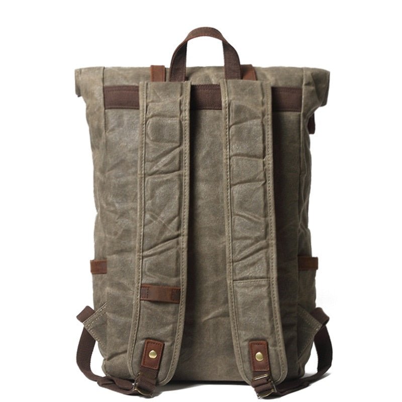 Vintage Rucksack – Canvas Rucksack für Uni, Wandern & Alltag 35L