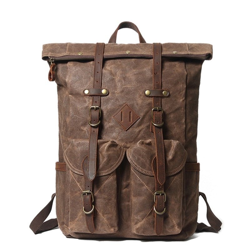 Vintage Rucksack – Canvas Rucksack für Uni, Wandern & Alltag