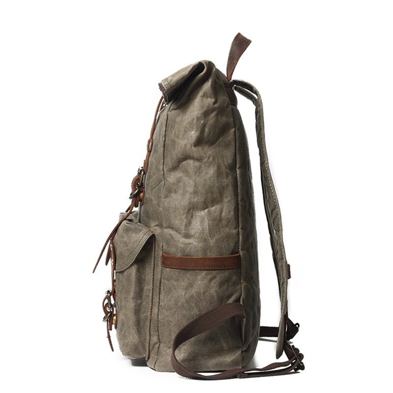 Vintage Rucksack – Canvas Rucksack für Uni, Wandern & Alltag