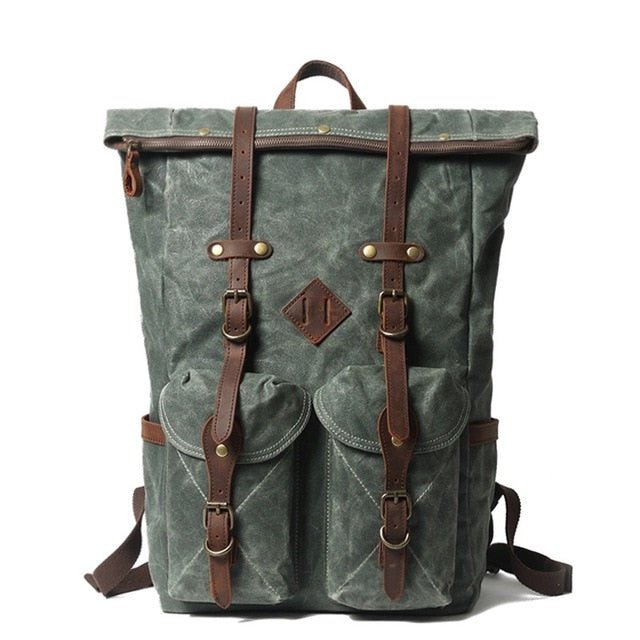 Vintage Rucksack – Canvas Rucksack für Uni, Wandern & Alltag