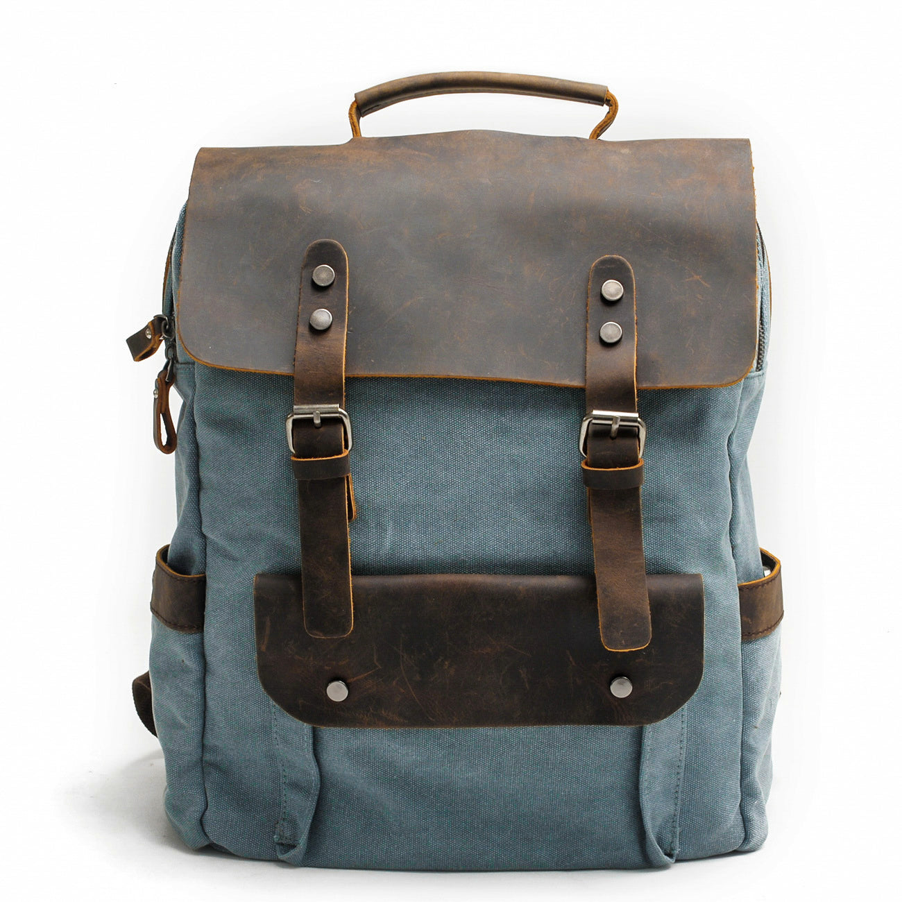 Canvas Tasche Norwegen – Vintage Rucksack für Laptop & Reisen