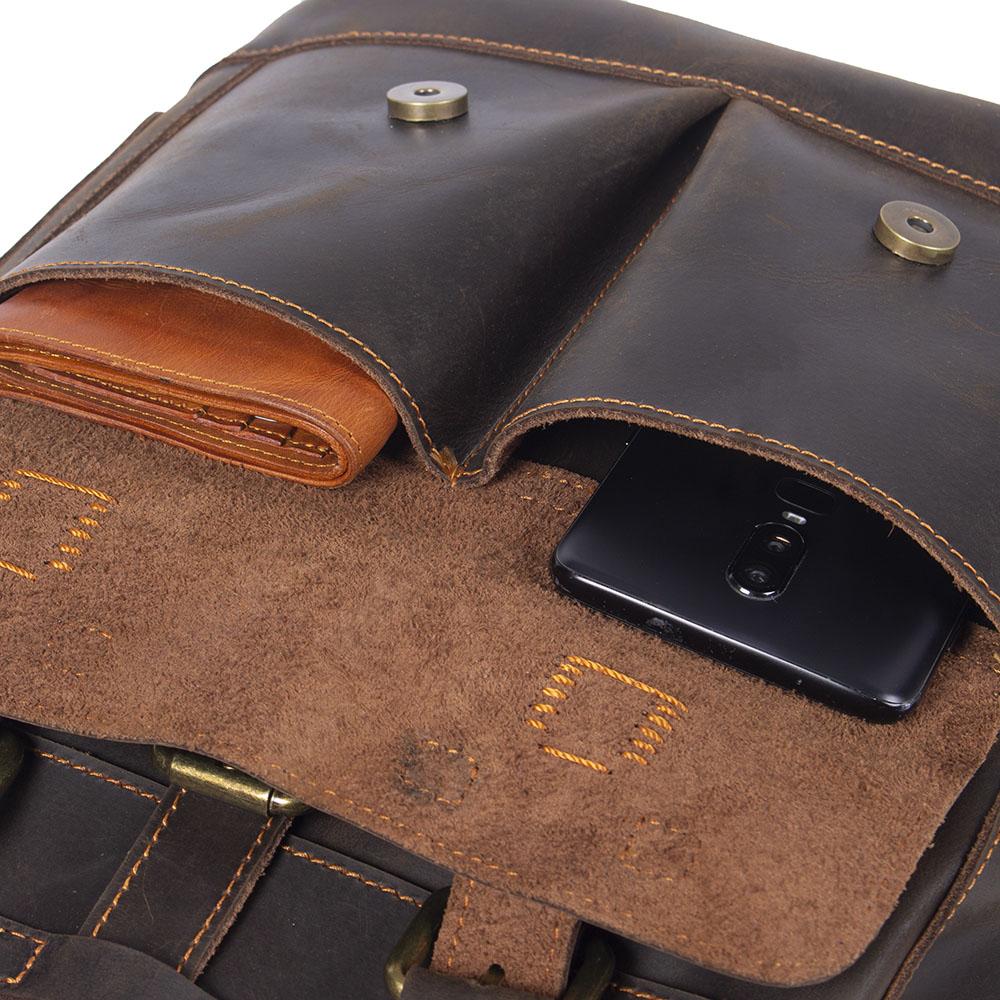 Tasche aus Leder – Vintage Laptoprucksack für Alltag & Reise