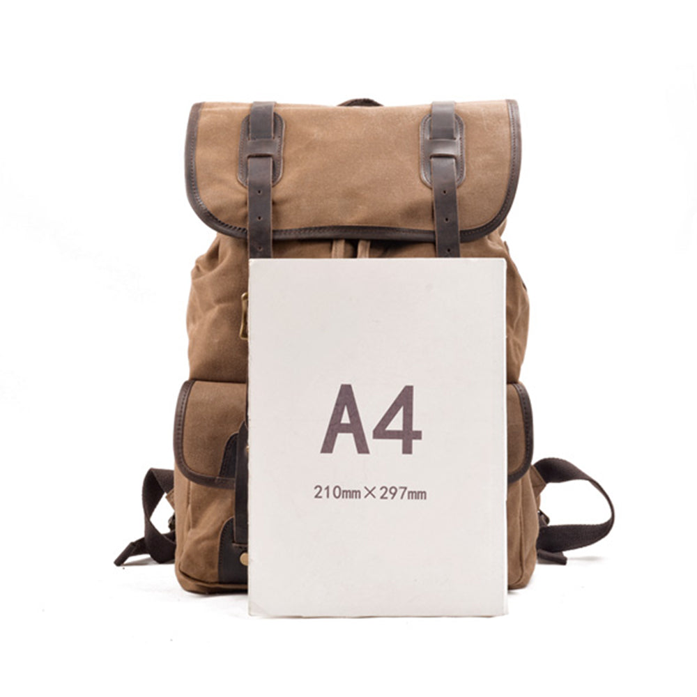 Canvas Tasche – Vintage Reiserucksack mit Laptopfach für Alltag & Reise