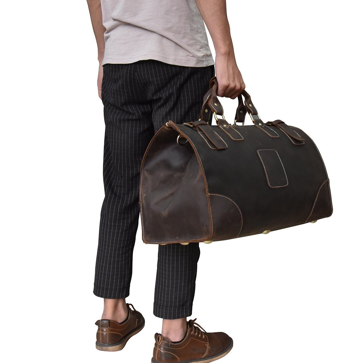 Reisetasche aus Leder 35L – Vintage Weekender