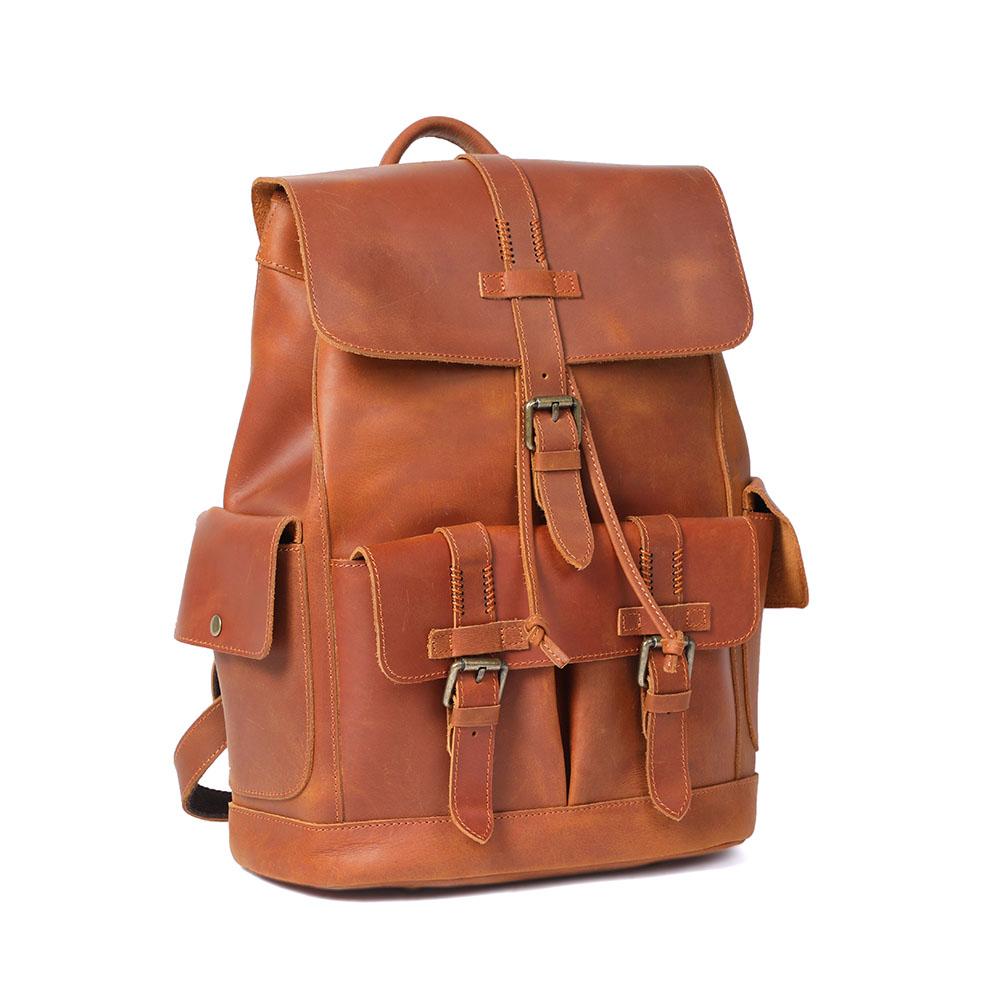 Tasche aus Leder – Vintage Laptoprucksack für Alltag & Reise