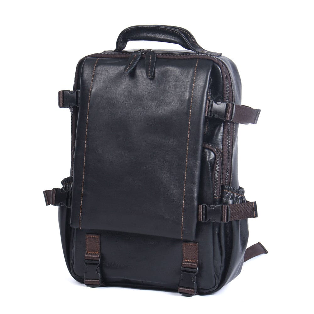 Schwarzer Lederrucksack Herren – Stylisch, langlebig & komfortabel
