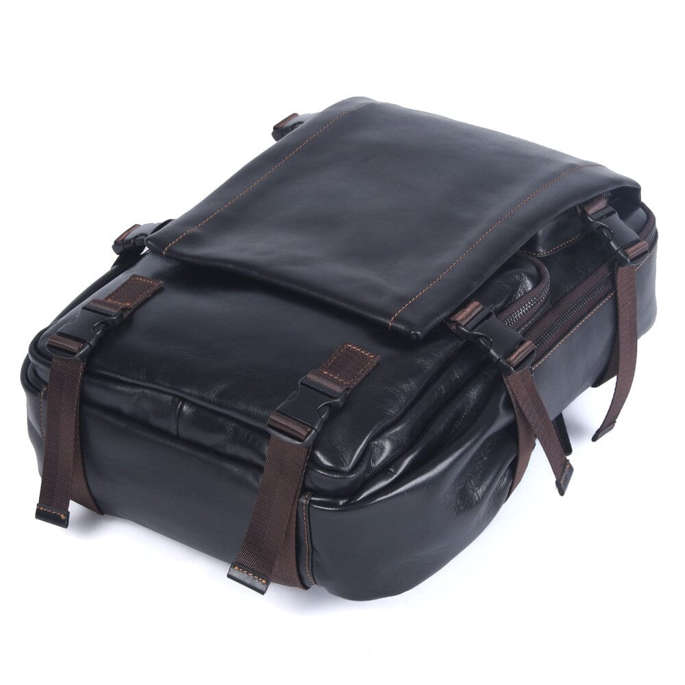 Schwarzer Lederrucksack Herren – Stylisch, langlebig & komfortabel
