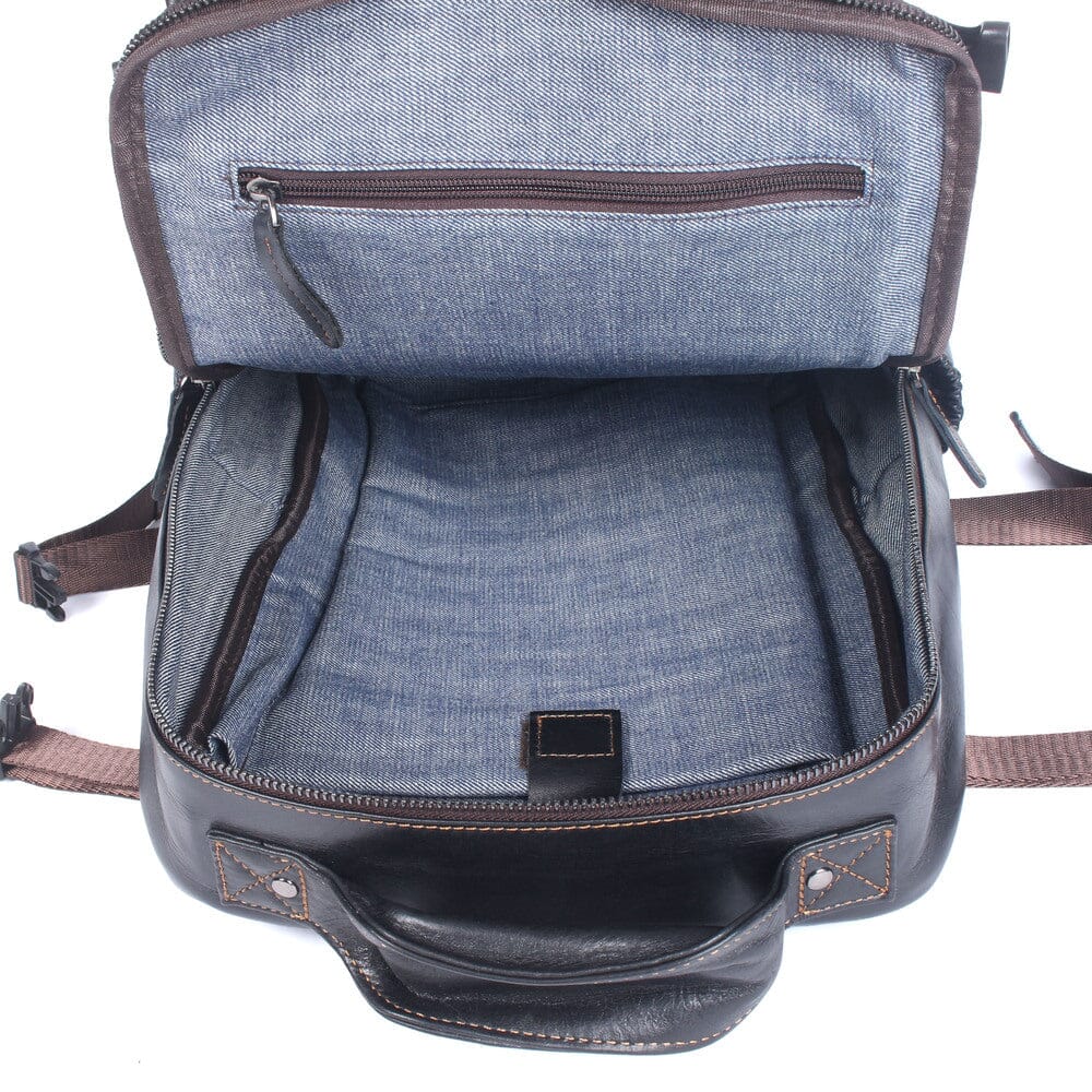 Schwarzer Lederrucksack Herren – Stylisch, langlebig & komfortabel