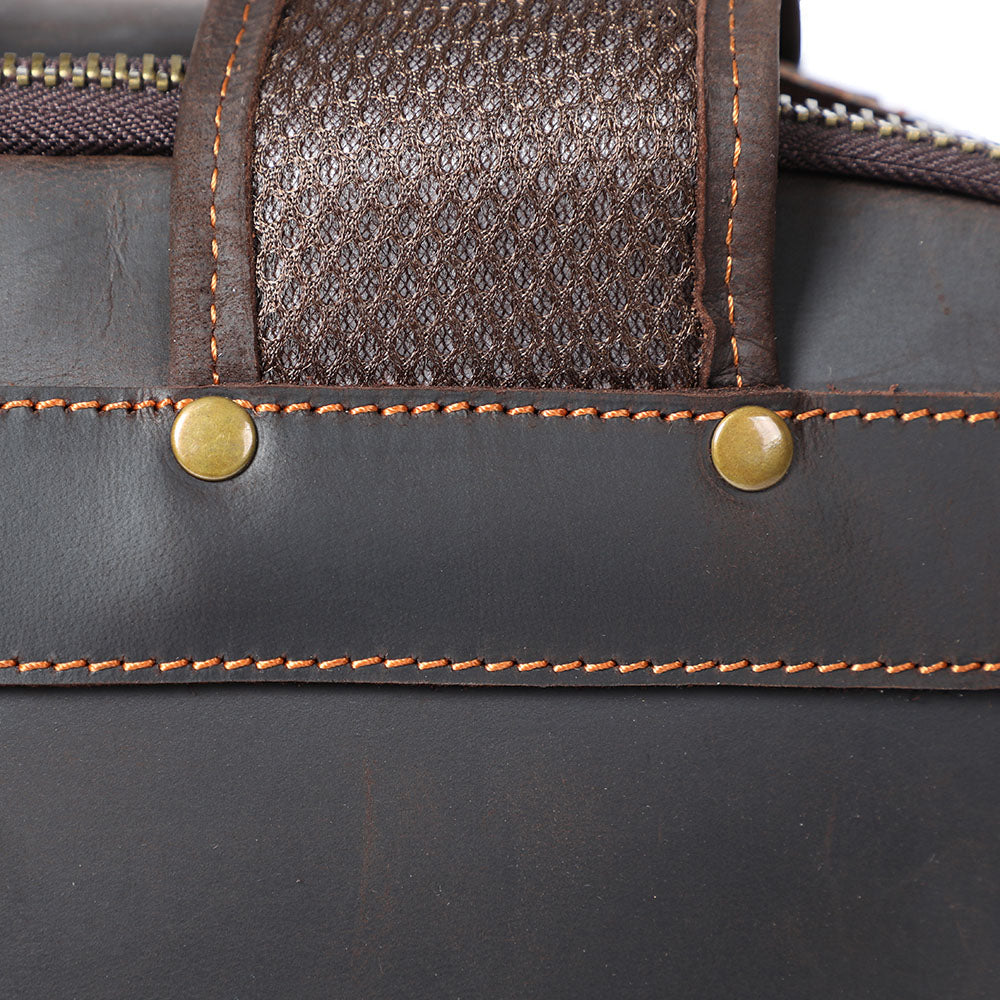Leder-Laptop-Rucksack im Vintage-Stil – Robust & Elegant