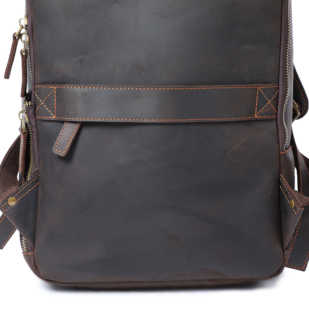 Leder-Laptop-Rucksack im Vintage-Stil – Robust & Elegant