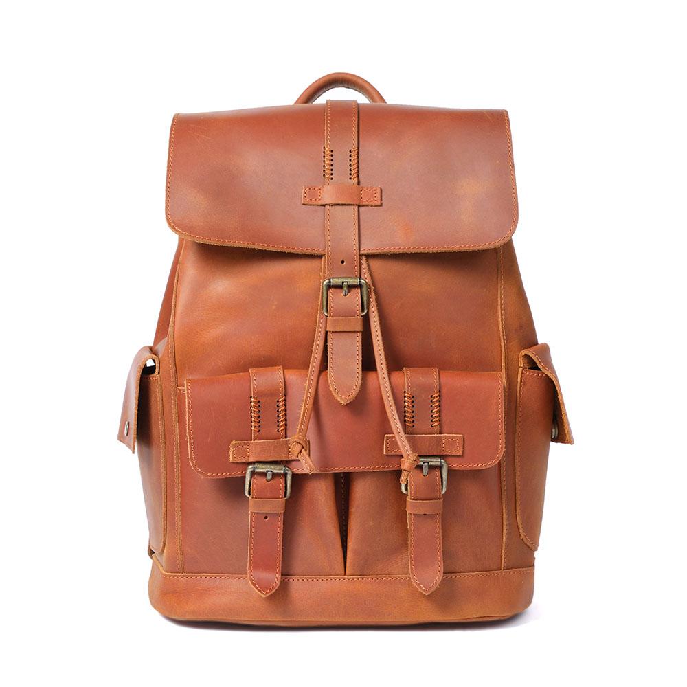 Tasche aus Leder – Vintage Laptoprucksack für Alltag & Reise