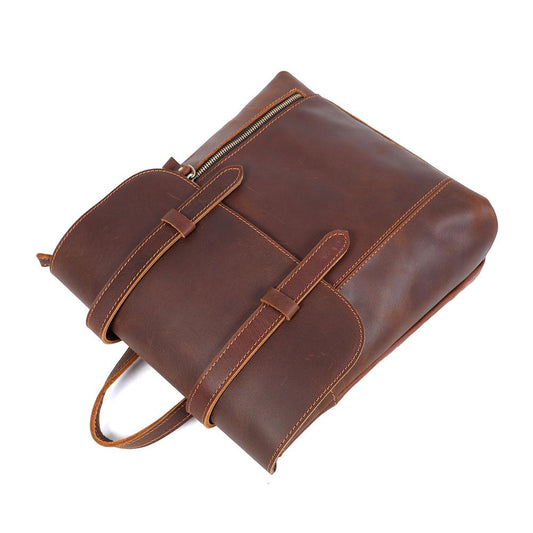 Kleiner Leder Rucksack 10L Ithvara – Vintage Rucksack aus Leder