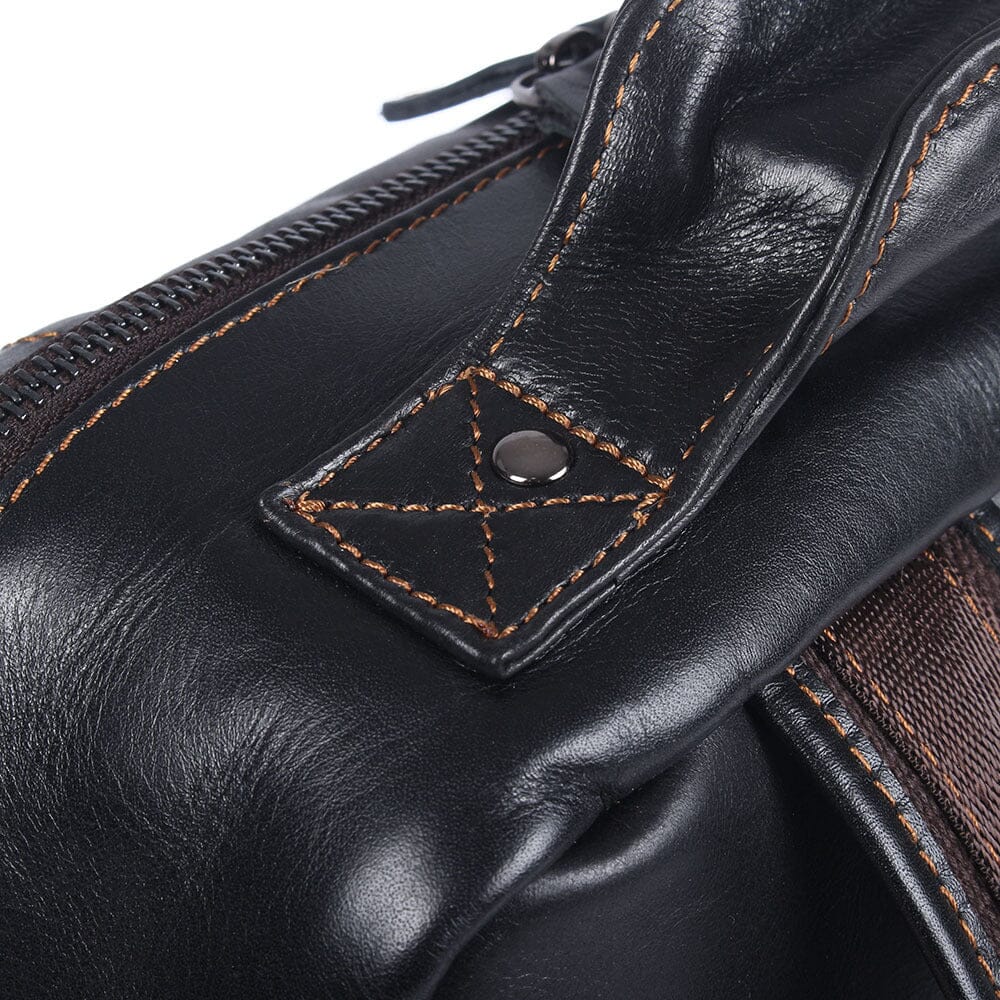 Schwarzer Lederrucksack Herren – Stylisch, langlebig & komfortabel