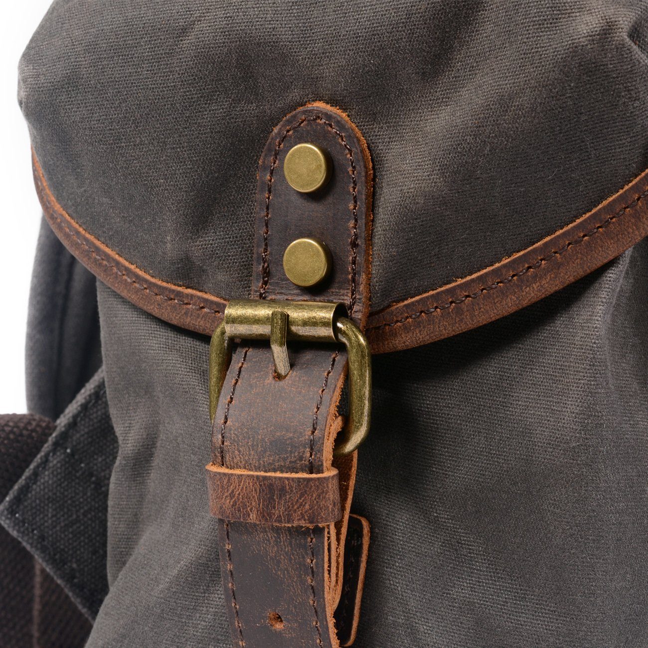 Vintage Rucksack Herren aus Canvas & Leder – Retro & Robust