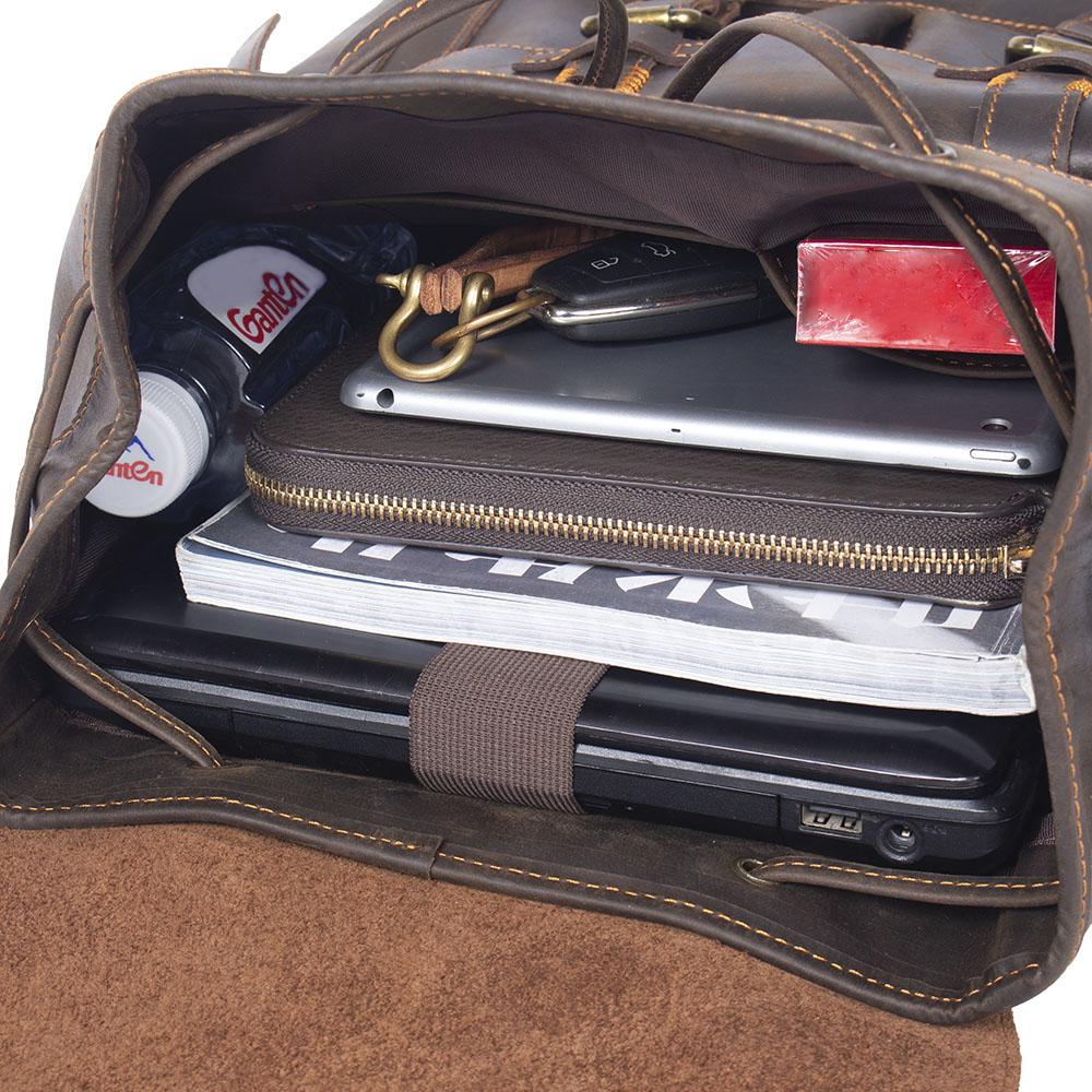 Tasche aus Leder – Vintage Laptoprucksack für Alltag & Reise