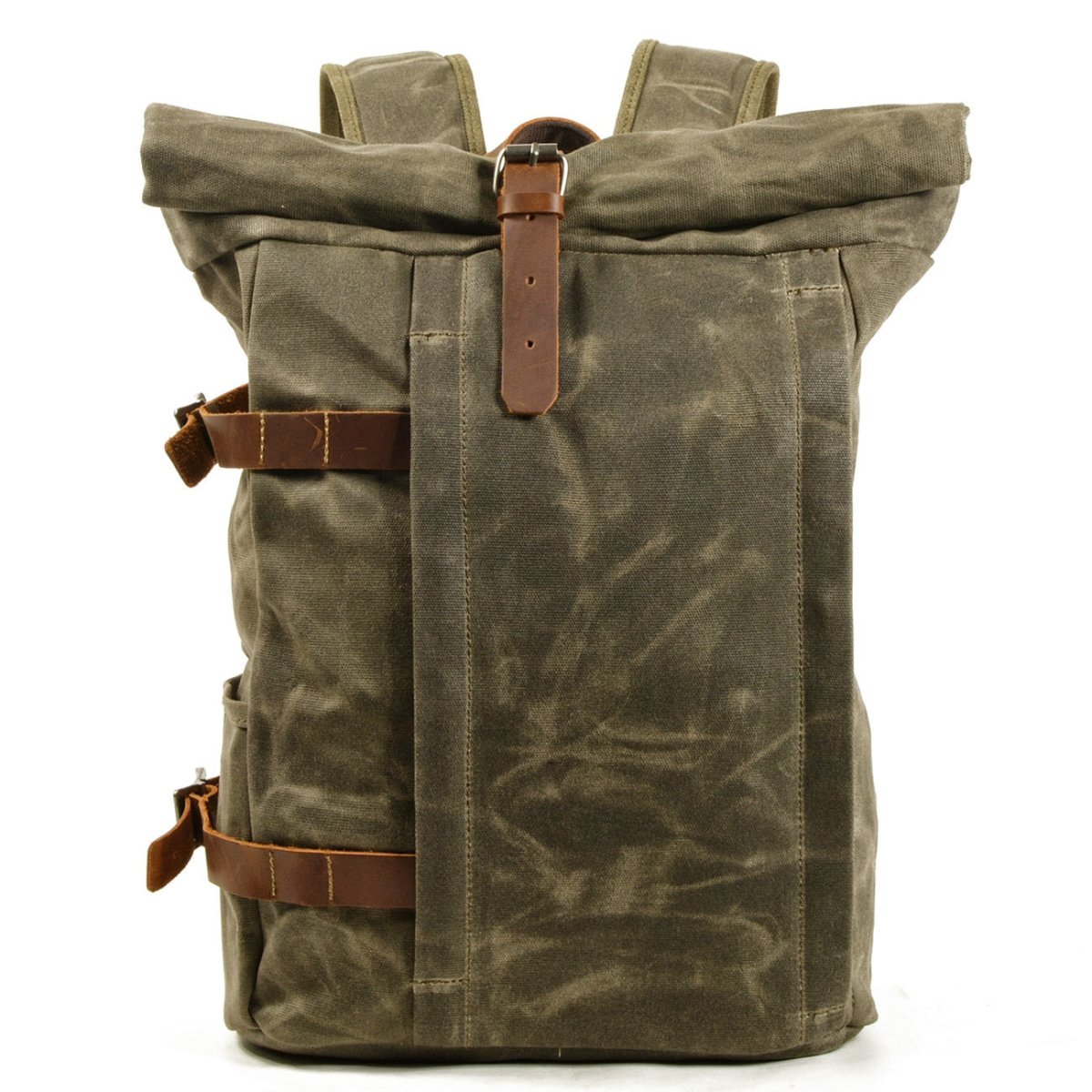 Vintage Rucksack Herren – Canvas Rucksack mit Lederdetails