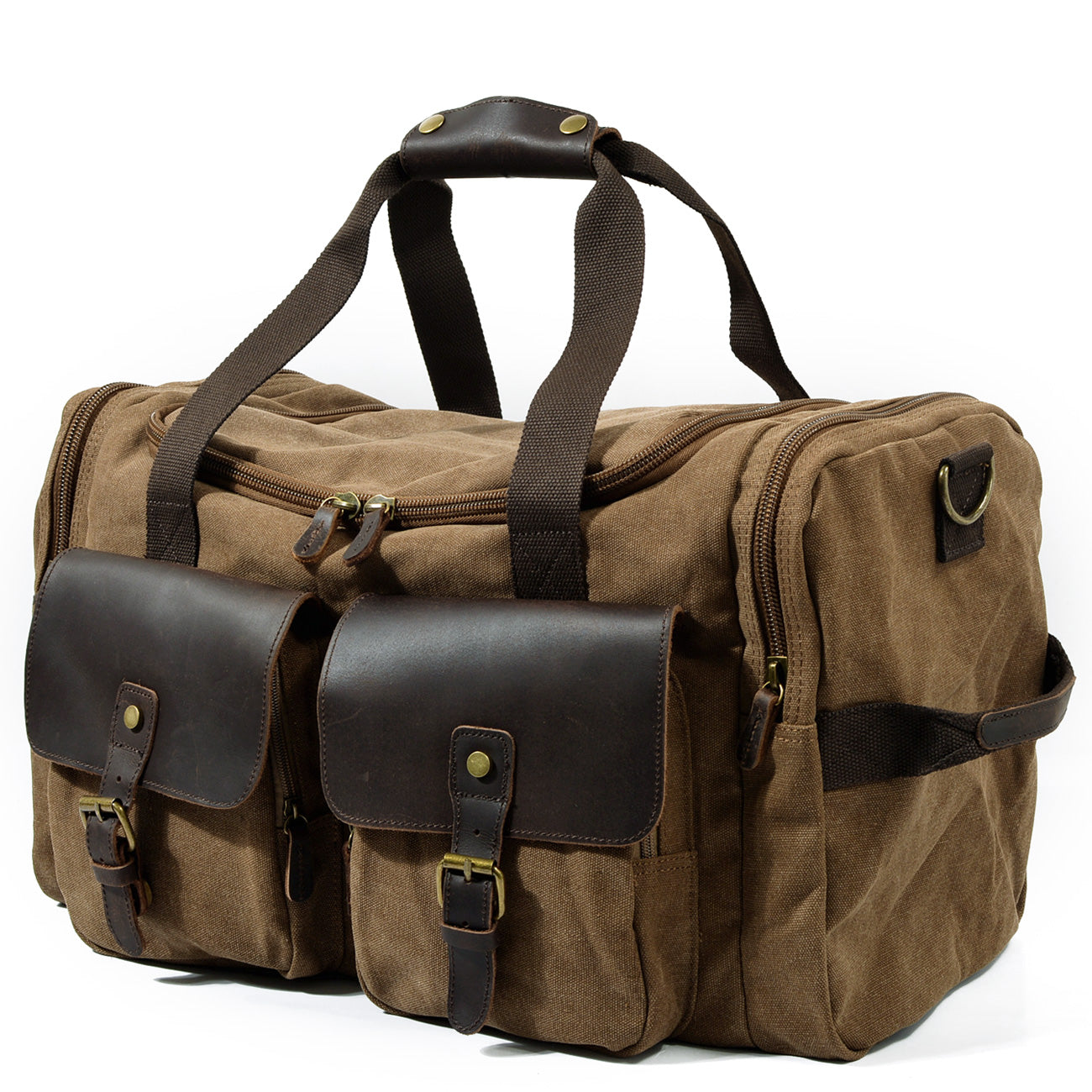 Wochenendtasche Herren – Vintage Reisetasche aus Canvas & Leder