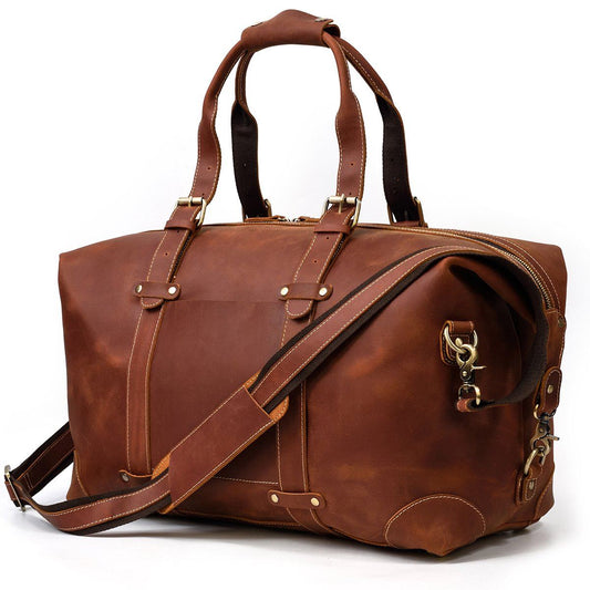 Reisetasche aus Leder 34L – Vintage Panamatasche für stilvolles Reisen
