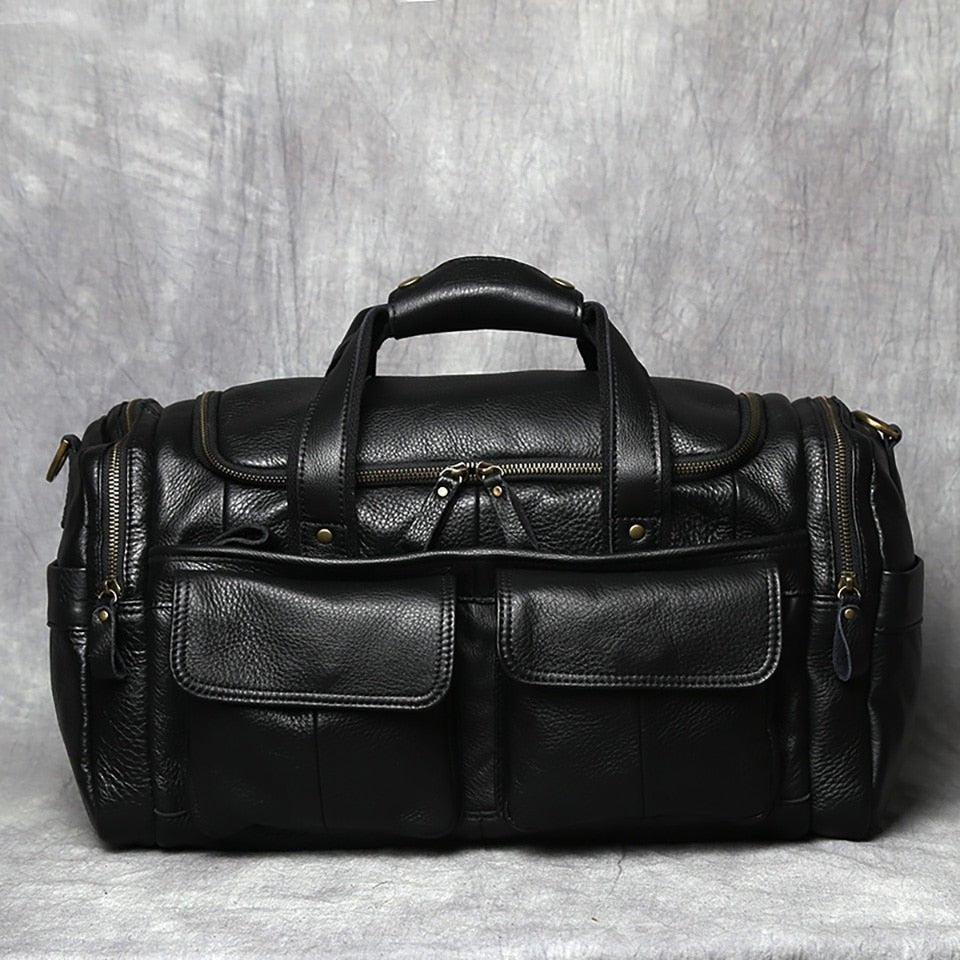 Weekender Leder – Vintage Reisetasche aus Rindsleder für Herren