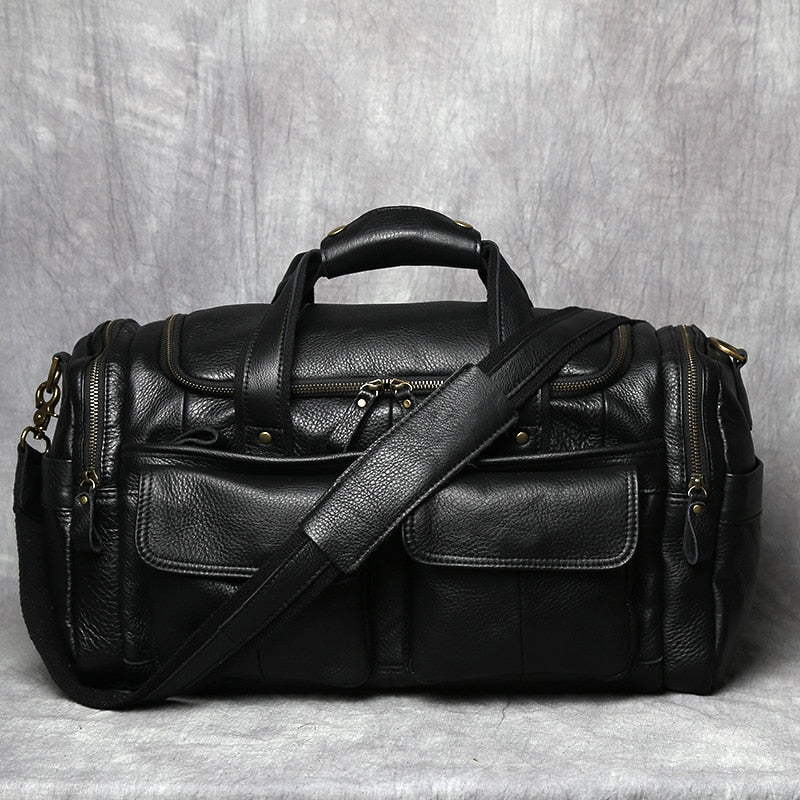 Weekender Leder – Vintage Reisetasche aus Rindsleder für Herren