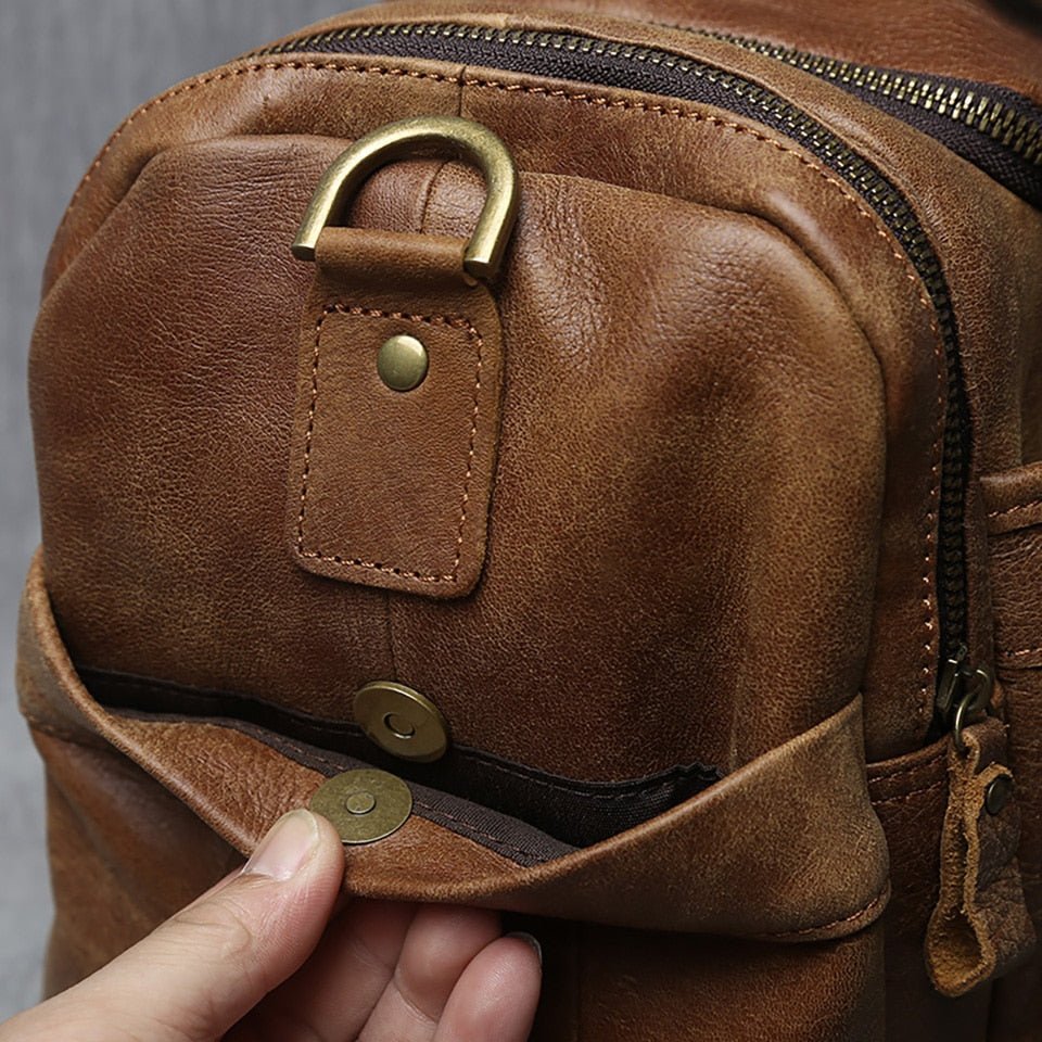 Weekender Leder – Vintage Reisetasche aus Rindsleder für Herren
