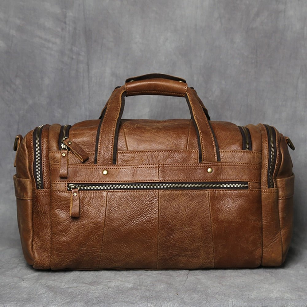 Weekender Leder – Vintage Reisetasche aus Rindsleder für Herren