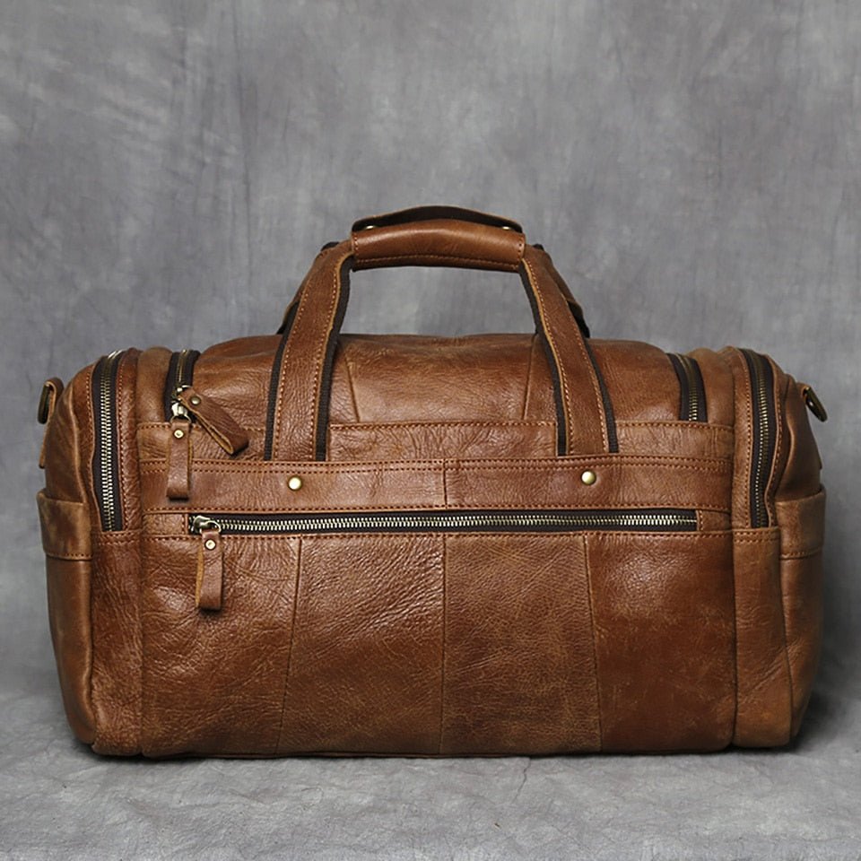 Weekender Leder – Vintage Reisetasche aus Rindsleder für Herren