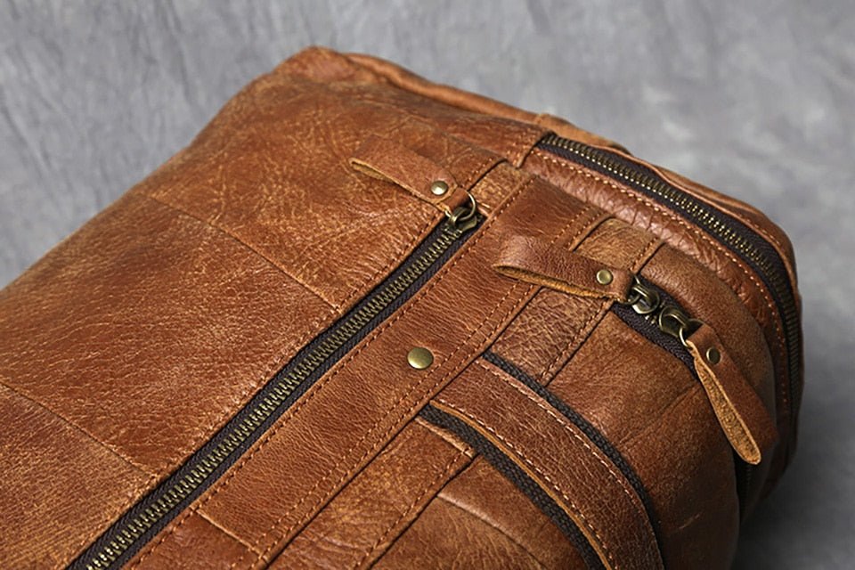 Weekender Leder – Vintage Reisetasche aus Rindsleder für Herren