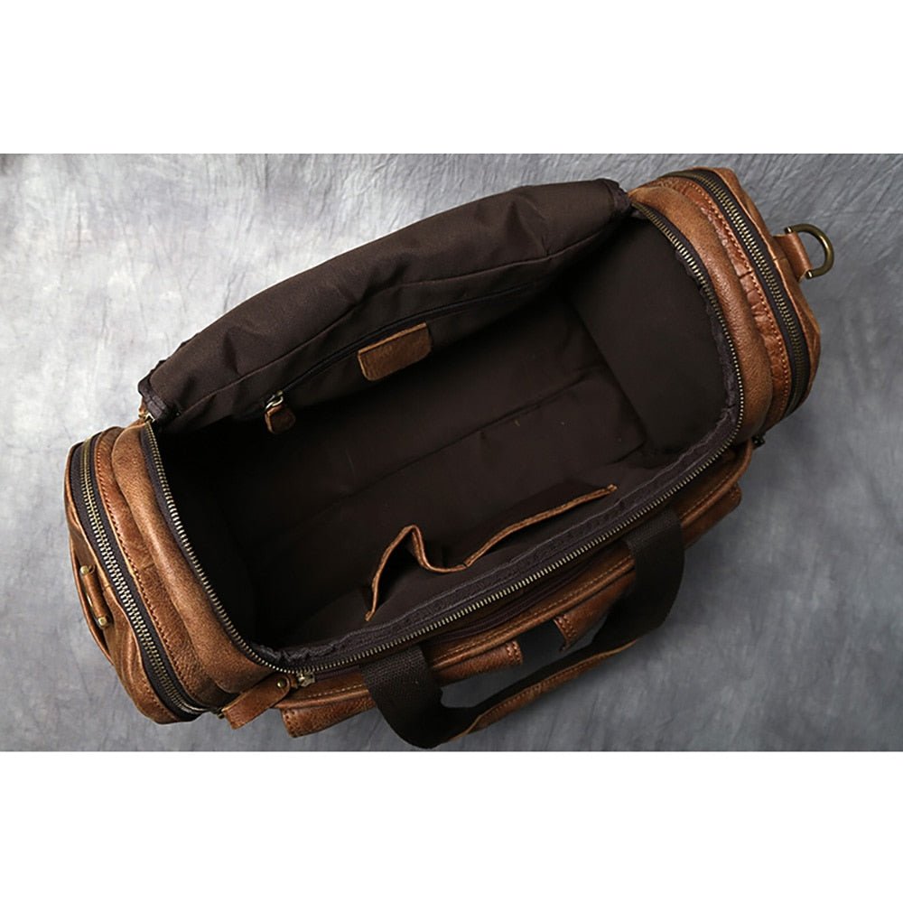 Weekender Leder – Vintage Reisetasche aus Rindsleder für Herren