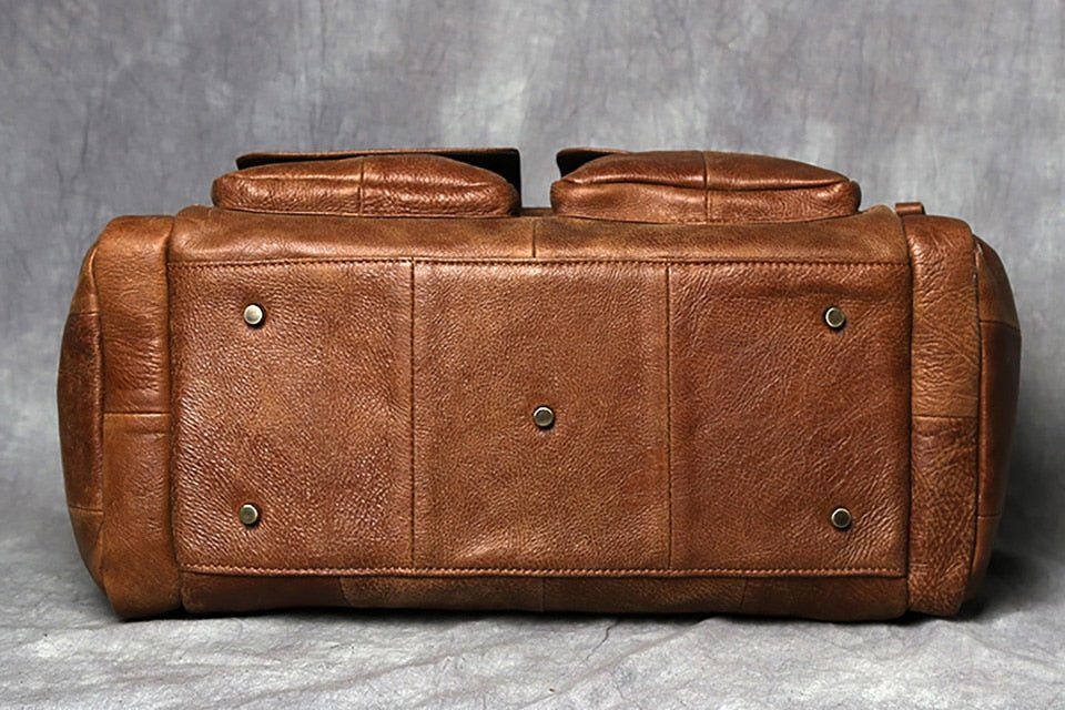 Weekender Leder – Vintage Reisetasche aus Rindsleder für Herren