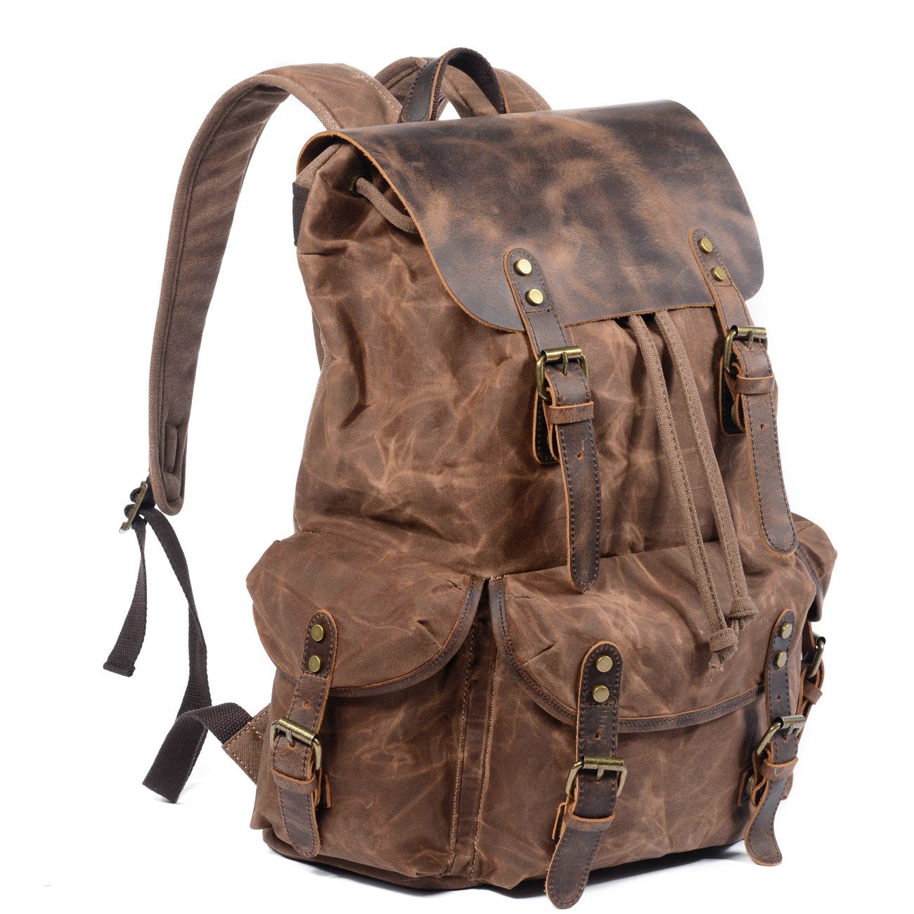 Vintage Rucksack Herren aus Canvas & Leder – Retro & Robust