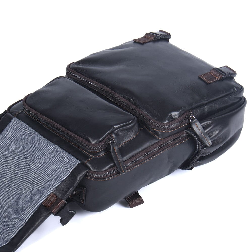 Schwarzer Lederrucksack Herren – Stylisch, langlebig & komfortabel