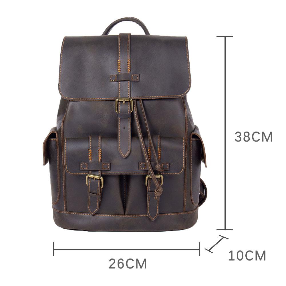 Tasche aus Leder – Vintage Laptoprucksack für Alltag & Reise
